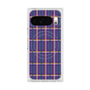 Premium Square Case with Pixelsnap［ Tartan Check - Purple ］