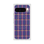Premium Square Case with Pixelsnap［ Tartan Check - Purple ］