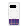 Premium Square Case with Pixelsnap［ CASEPLAY Tartan Check - Purple ］