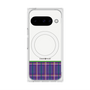 Premium Square Case with Pixelsnap［ CASEPLAY Tartan Check - Purple ］