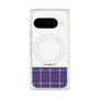 Premium Square Case with Pixelsnap［ CASEPLAY Tartan Check - Purple ］