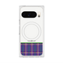 Premium Square Case with Pixelsnap［ CASEPLAY Tartan Check - Purple ］