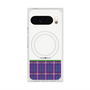 Premium Square Case with Pixelsnap［ CASEPLAY Tartan Check - Purple ］