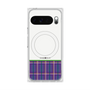 Premium Square Case with Pixelsnap［ CASEPLAY Tartan Check - Purple ］
