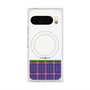 Premium Square Case with Pixelsnap［ CASEPLAY Tartan Check - Purple ］