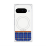 Premium Square Case with Pixelsnap［ CASEPLAY Tartan Check - Blue ］