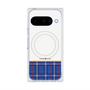 Premium Square Case with Pixelsnap［ CASEPLAY Tartan Check - Blue ］