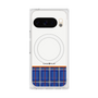 Premium Square Case with Pixelsnap［ CASEPLAY Tartan Check - Blue ］
