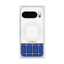 Premium Square Case with Pixelsnap［ CASEPLAY Tartan Check - Blue ］