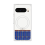 Premium Square Case with Pixelsnap［ CASEPLAY Tartan Check - Blue ］