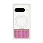 Premium Square Case with Pixelsnap［ CASEPLAY Tartan Check - Pink ］