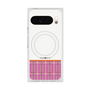 Premium Square Case with Pixelsnap［ CASEPLAY Tartan Check - Pink ］