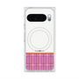 Premium Square Case with Pixelsnap［ CASEPLAY Tartan Check - Pink ］