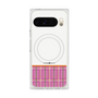 Premium Square Case with Pixelsnap［ CASEPLAY Tartan Check - Pink ］