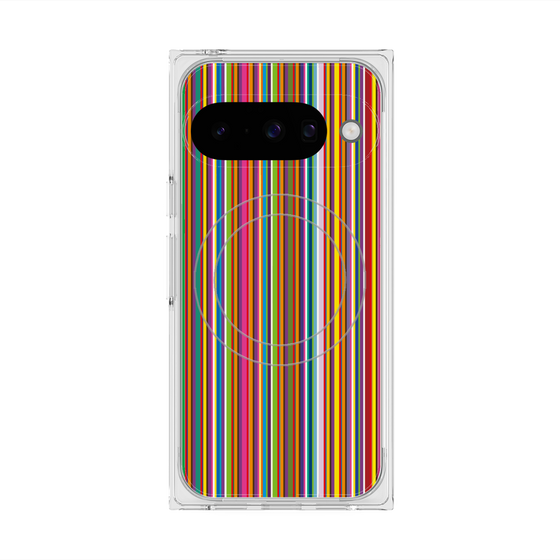 Premium Square Case with Pixelsnap［ Colorful Stripe ］