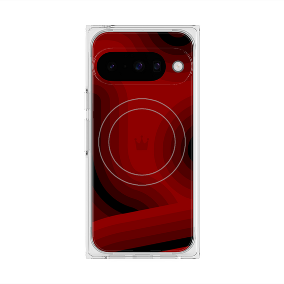 Premium Square Case with Pixelsnap［ CASEPLAY Winding Pattern - Red ］