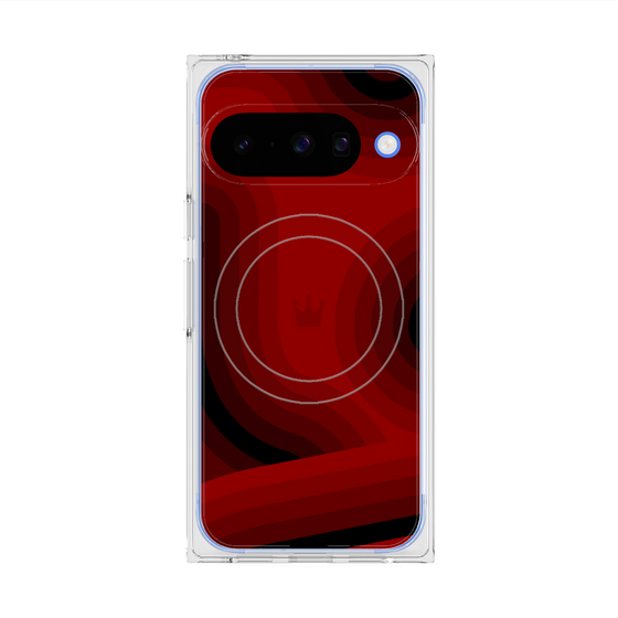 Premium Square Case with Pixelsnap［ CASEPLAY Winding Pattern - Red ］