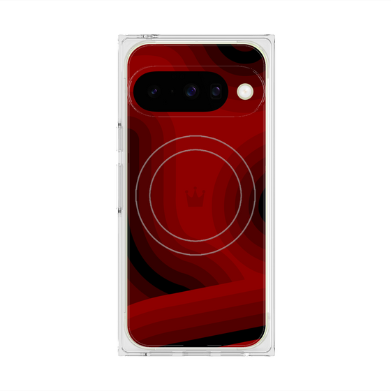 Premium Square Case with Pixelsnap［ CASEPLAY Winding Pattern - Red ］
