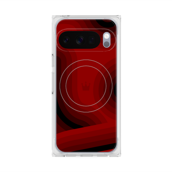 Premium Square Case with Pixelsnap［ CASEPLAY Winding Pattern - Red ］