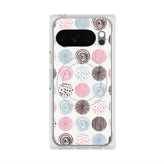 Premium Square Case with Pixelsnap［ Nordic Circle - Pink ］