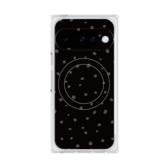 Premium Square Case with Pixelsnap［ Drawing Dot - Black ］