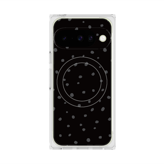 Premium Square Case with Pixelsnap［ Drawing Dot - Black ］