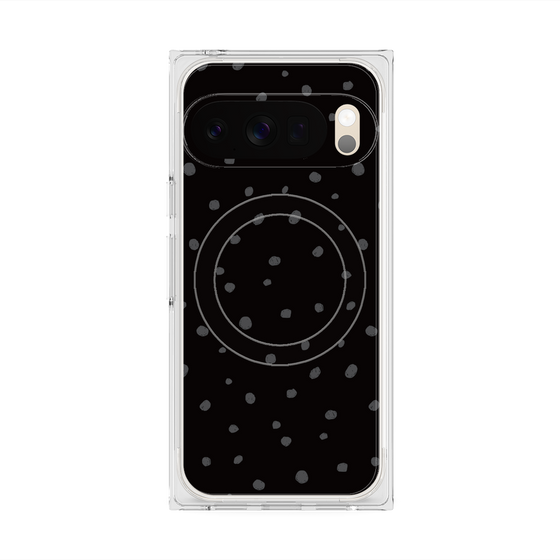 Premium Square Case with Pixelsnap［ Drawing Dot - Black ］