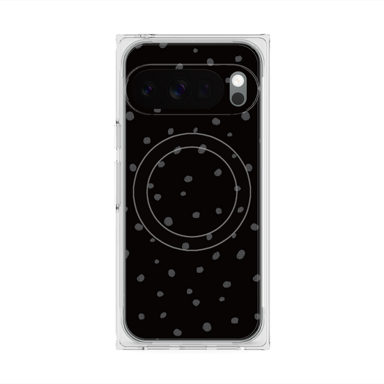 Premium Square Case with Pixelsnap［ Drawing Dot - Black ］
