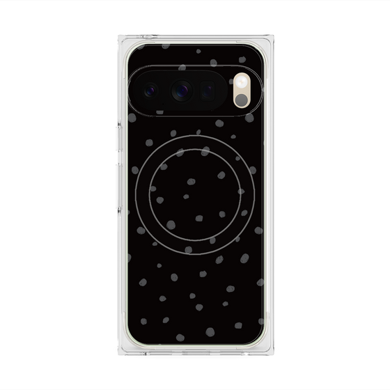 Premium Square Case with Pixelsnap［ Drawing Dot - Black ］