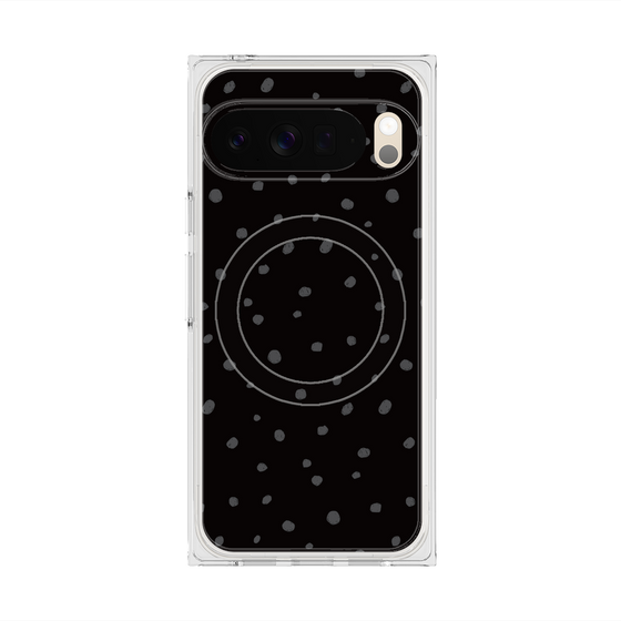 Premium Square Case with Pixelsnap［ Drawing Dot - Black ］