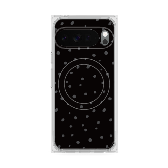 Premium Square Case with Pixelsnap［ Drawing Dot - Black ］