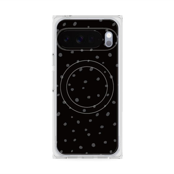 Premium Square Case with Pixelsnap［ Drawing Dot - Black ］