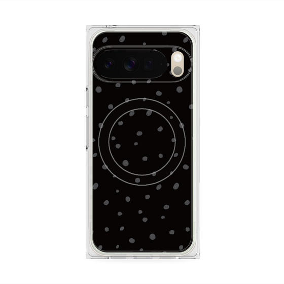 Premium Square Case with Pixelsnap［ Drawing Dot - Black ］