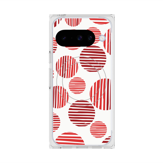 Premium Square Case with Pixelsnap［ Nordic Dot - Red ］