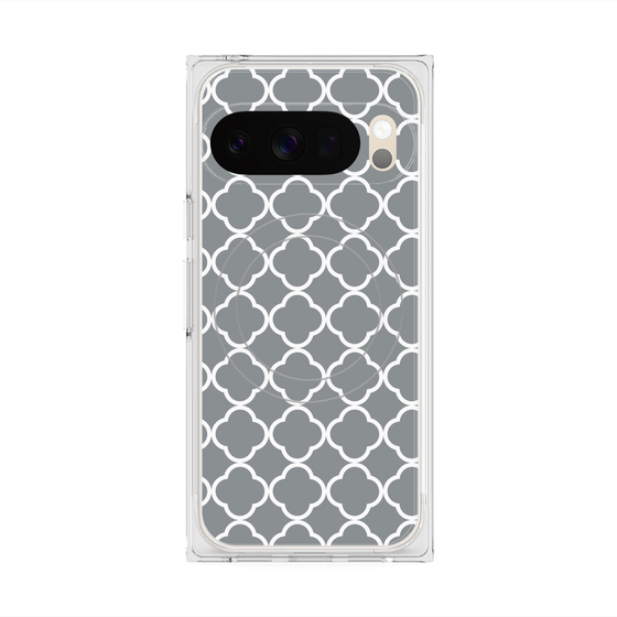 Premium Square Case with Pixelsnap［ Moroccan2 - Gray ］