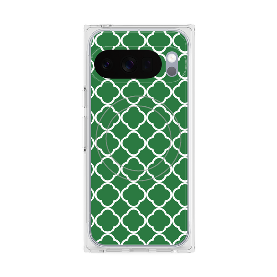 Premium Square Case with Pixelsnap［ Moroccan2 - Green ］