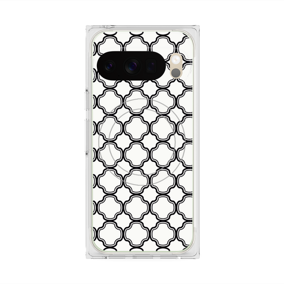 Premium Square Case with Pixelsnap［ Moroccan3 - Black ］