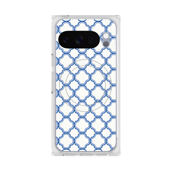 Premium Square Case with Pixelsnap［ Moroccan3 - Blue ］