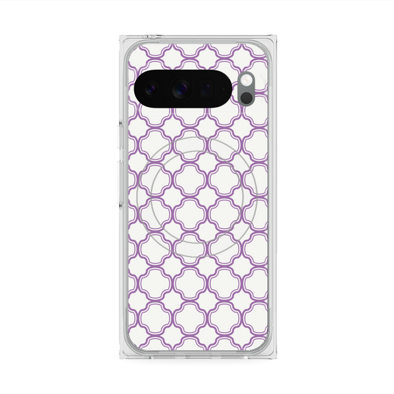Premium Square Case with Pixelsnap［ Moroccan3 - Purple ］