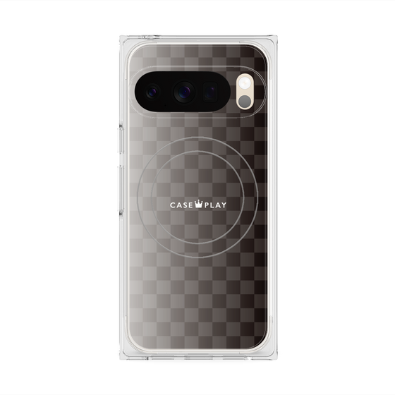 Premium Square Case with Pixelsnap［ CASEPLAY Check - Black ］