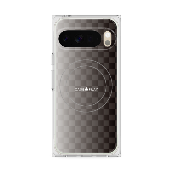 Premium Square Case with Pixelsnap［ CASEPLAY Check - Black ］