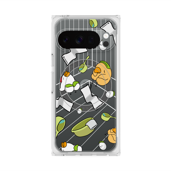 Premium Square Case with Pixelsnap［ Original - Bird Sauna ］