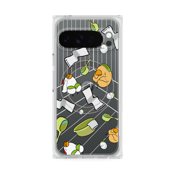 Premium Square Case with Pixelsnap［ Original - Bird Sauna ］