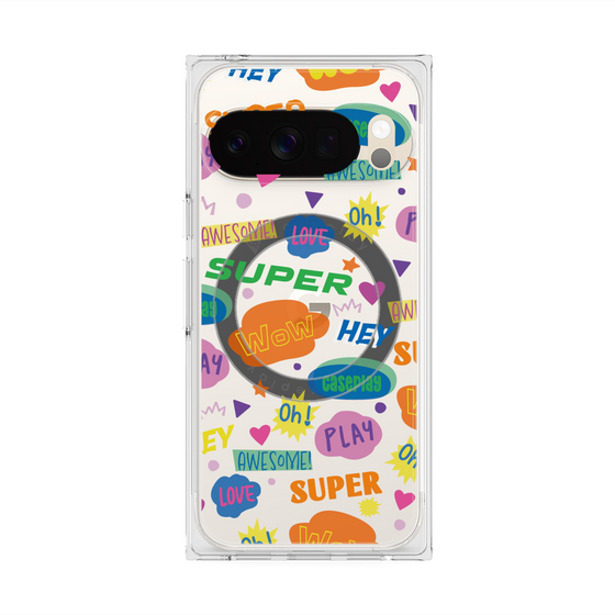 Premium Square Case with Pixelsnap［ Original - Colorful Moji ］