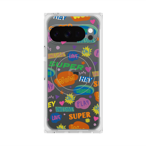 Premium Square Case with Pixelsnap［ Original - Colorful Moji ］