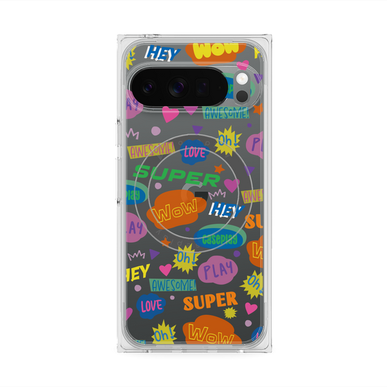 Premium Square Case with Pixelsnap［ Original - Colorful Moji ］