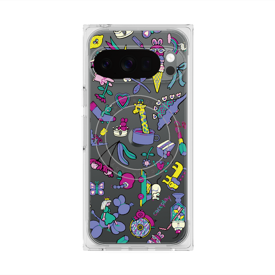 Premium Square Case with Pixelsnap［ Original - Mystery Toy Box ］