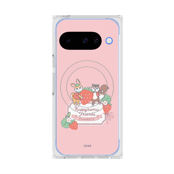 Premium Square Case with Pixelsnap［ Kuppyramu Friends - Strawberry ］