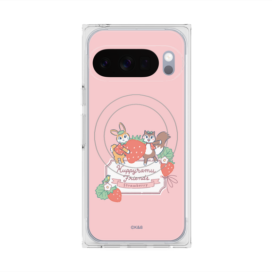 Premium Square Case with Pixelsnap［ Kuppyramu Friends - Strawberry ］
