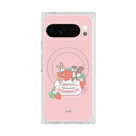 Premium Square Case with Pixelsnap［ Kuppyramu Friends - Strawberry ］